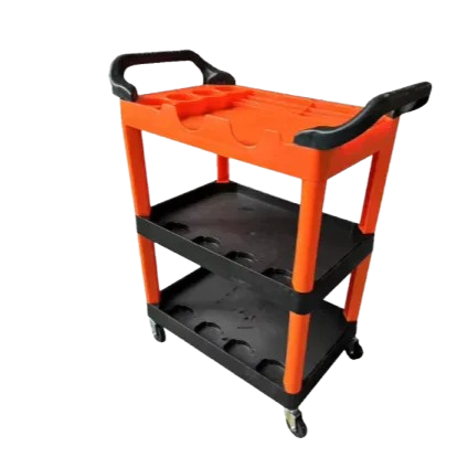 Carrinho P/Ferramentas Power Rhino Preto e Laranja KERS