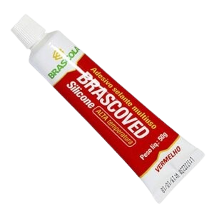 Silicone BVED Alta Temperatura Vermelho BRASCOLA