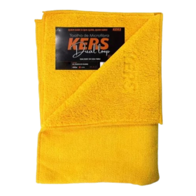 Toalha Microfibra Dual Loop 60x40 S/Borda Amarela KERS